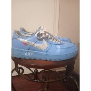 NIKE CI1173-400 AIR FORCE 1 LOW OFF-WHITE SHOES MCA UNIVERSITY BLUE MENS SZ 9.5